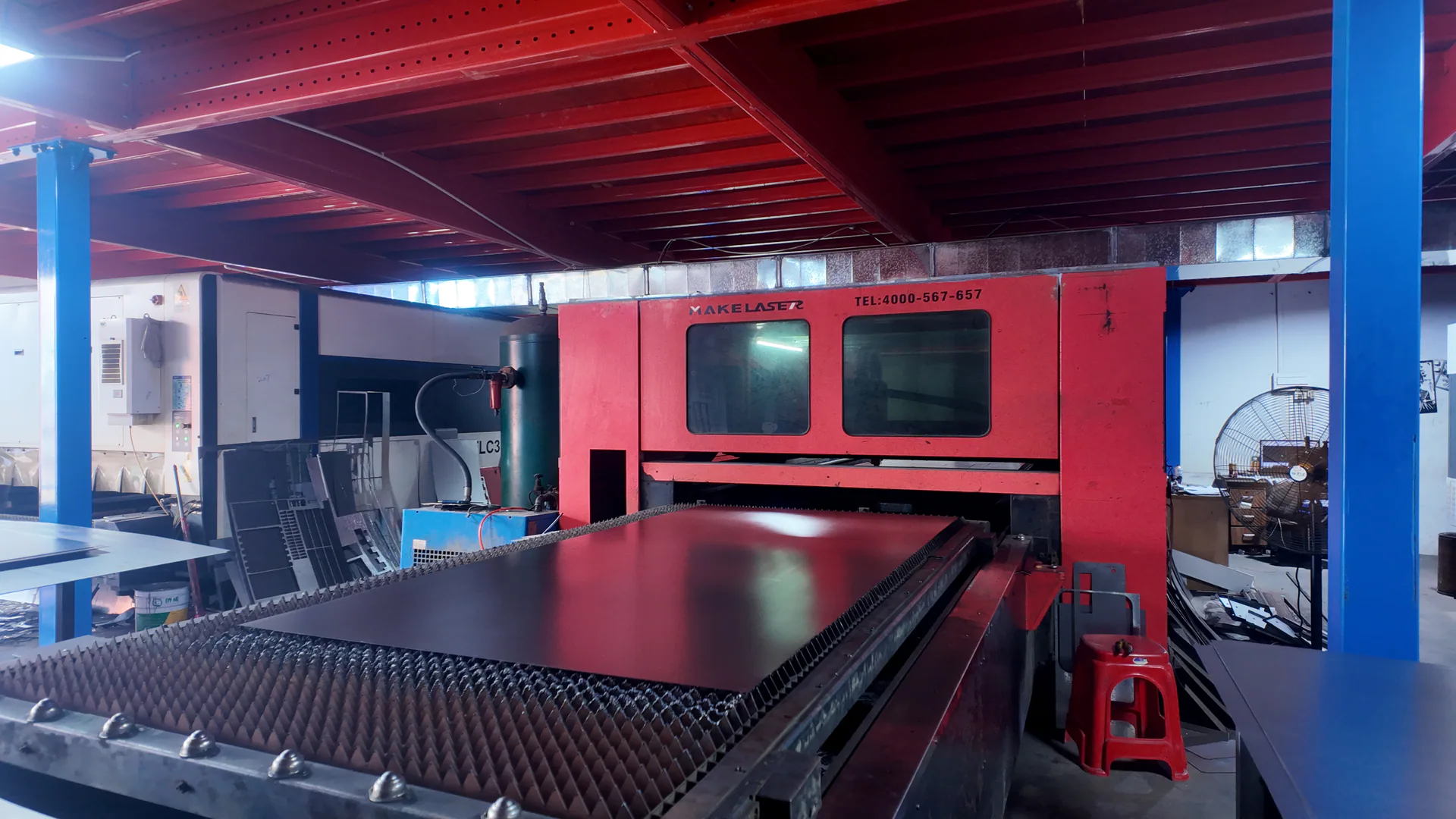 Joypark factory laser cutting